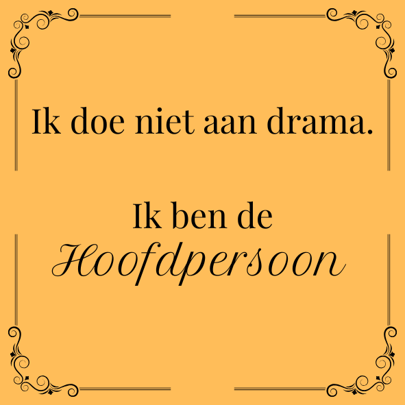 ''Ik doe niet aan drama..''
