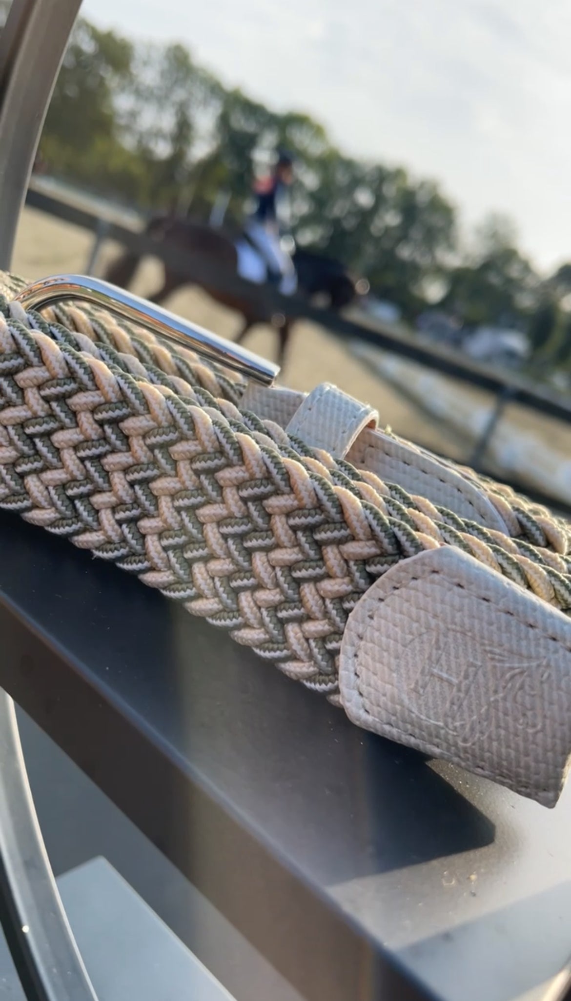 Elastische broekriem Beige/Bruin