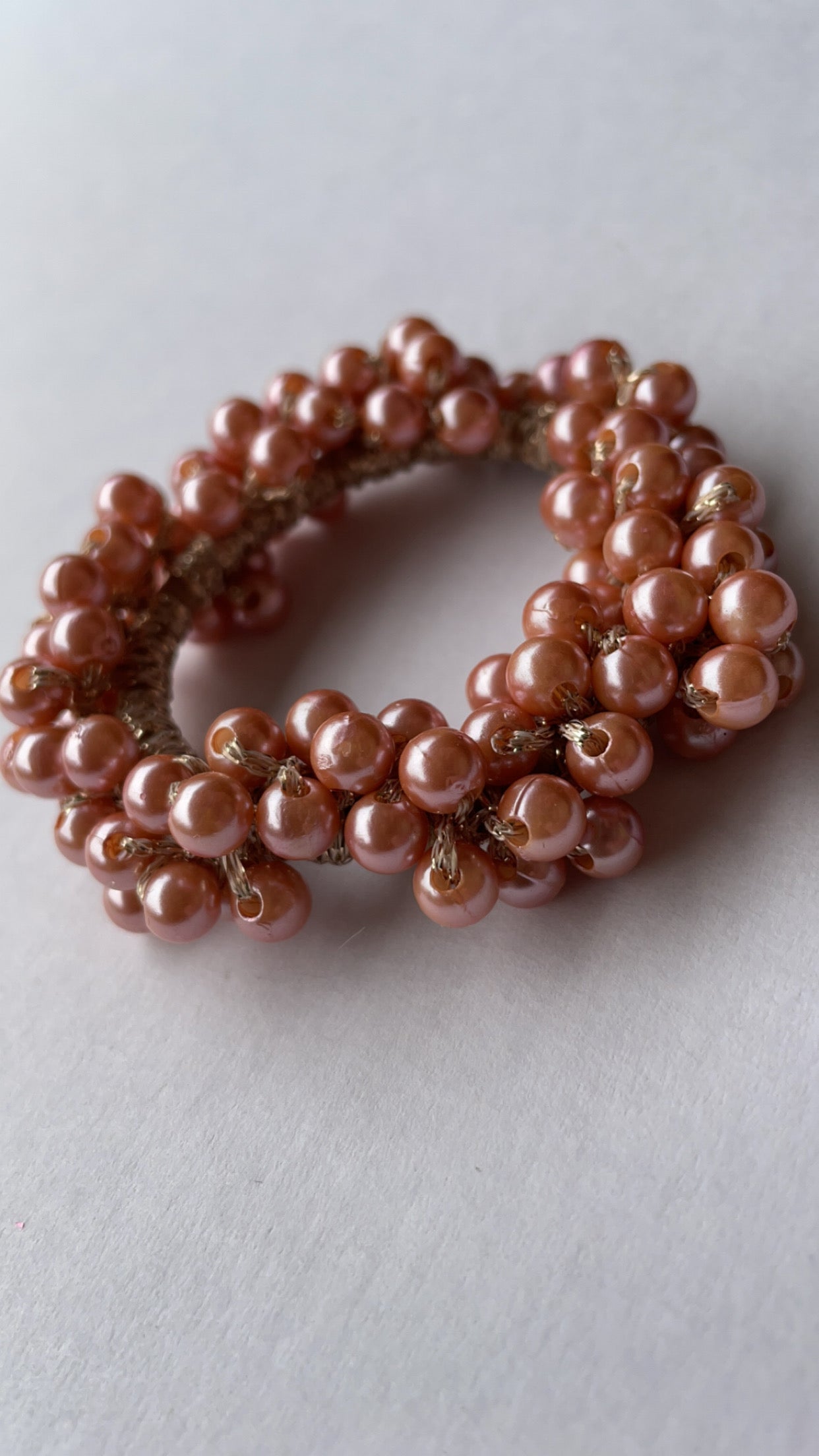 Knotband Pearl Perzik
