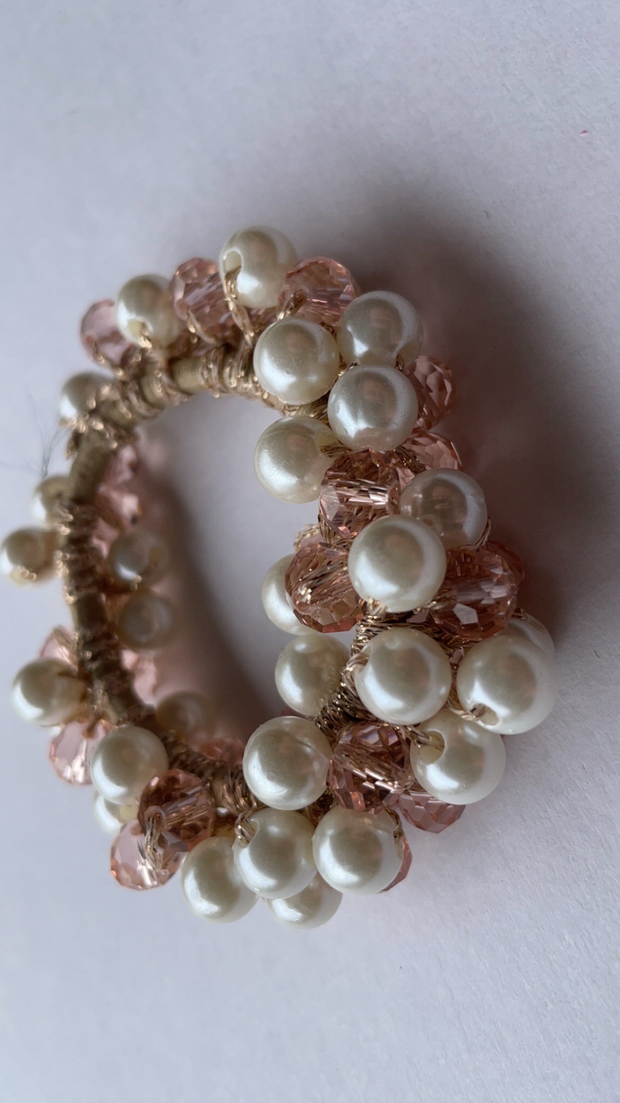 Knotband Shine Roze