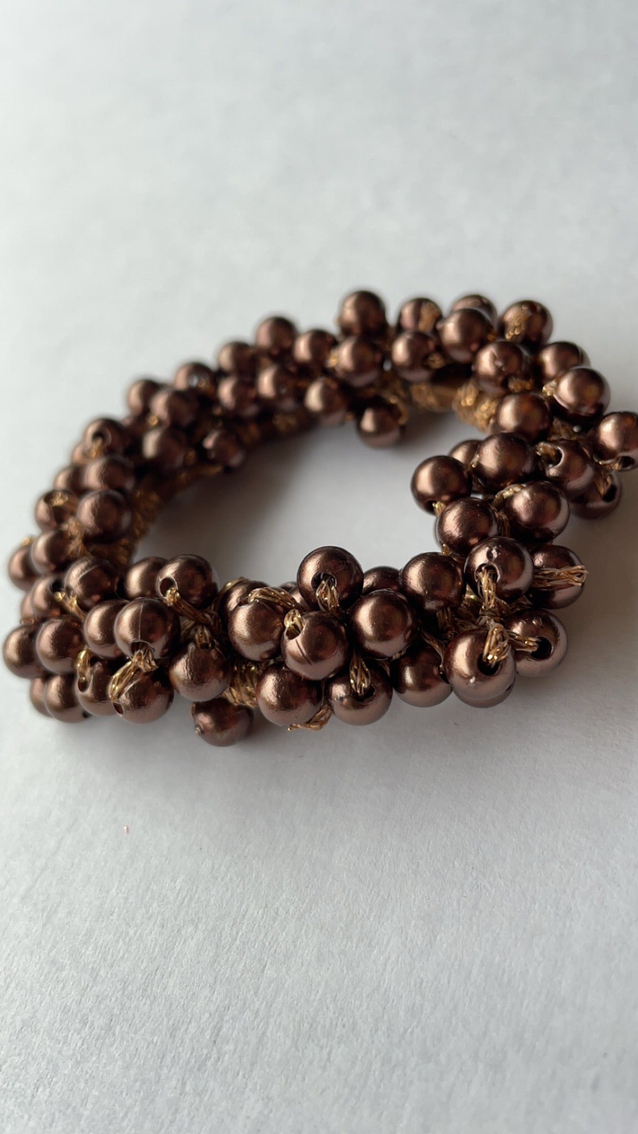 Knotband Pearl Bruin