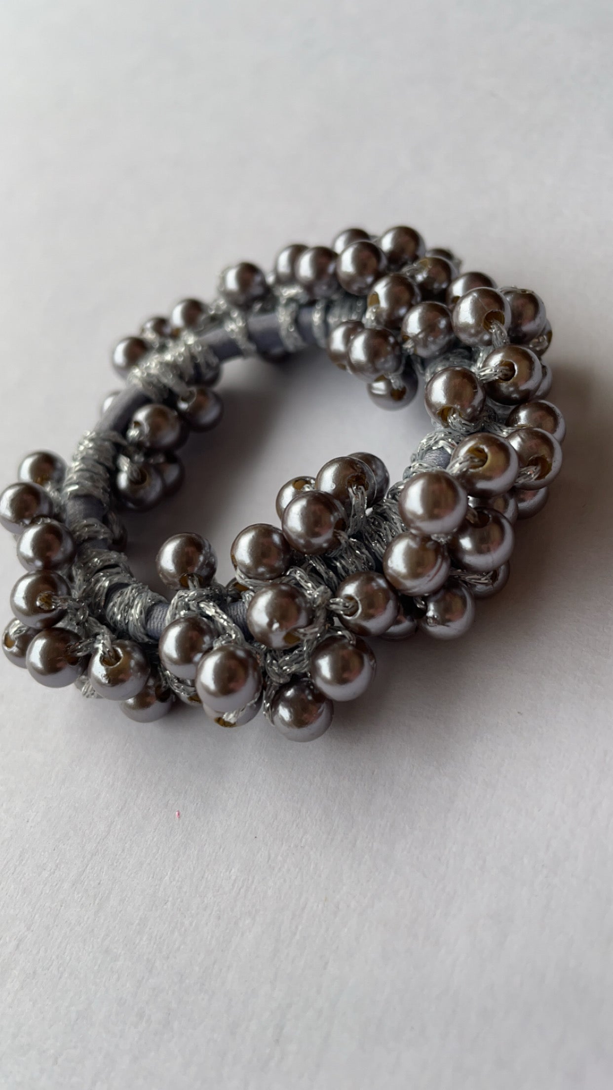 Knotband Pearl Grijs