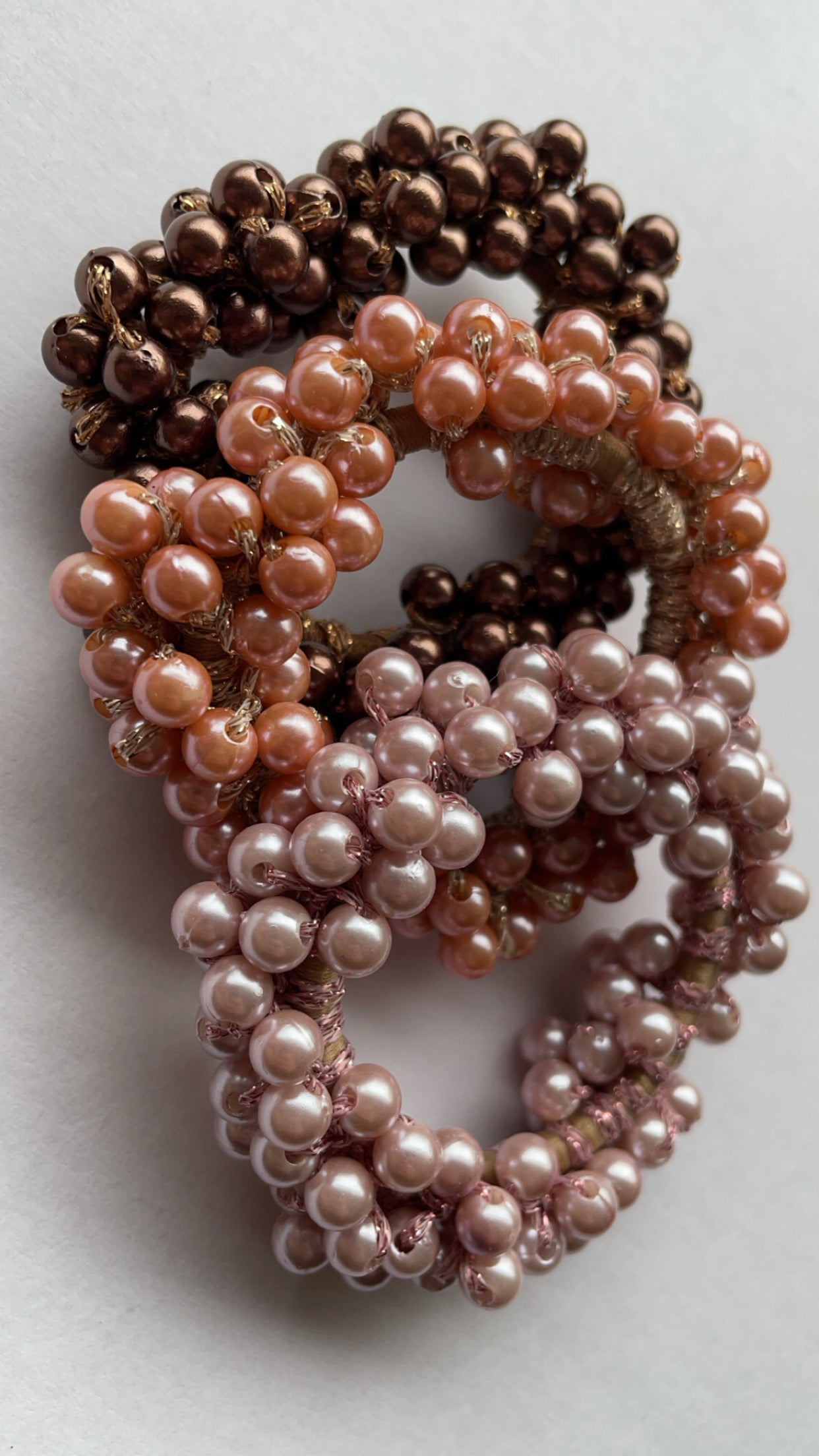 Knotband Pearl Bruin
