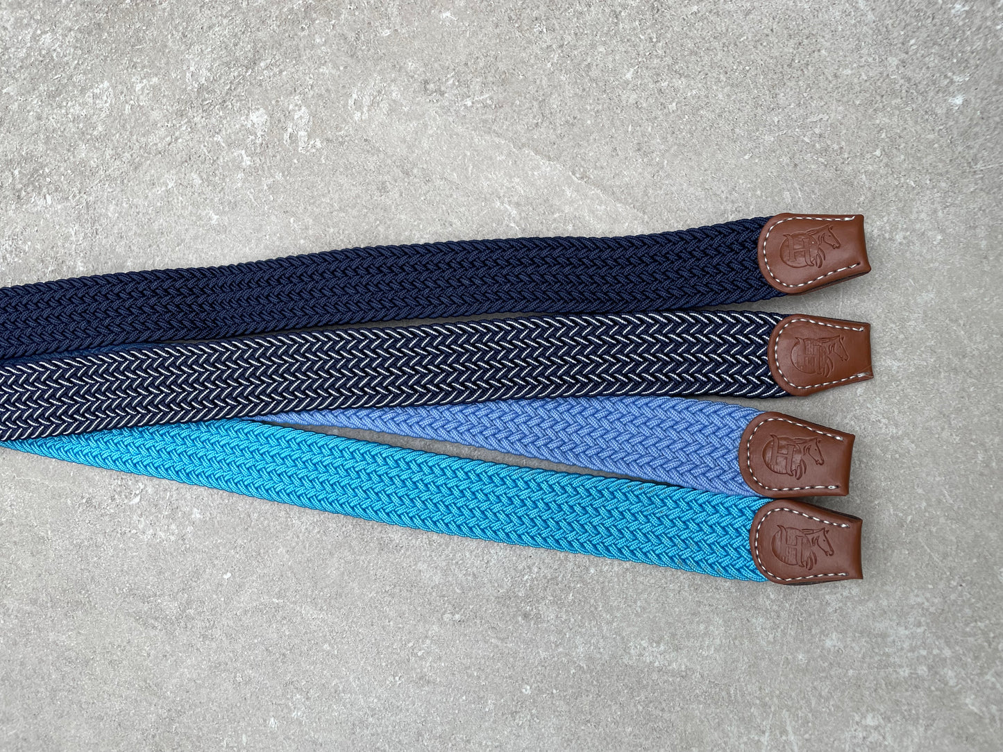Elastische broekriem aqua