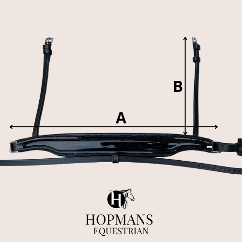 Neusriem Rocktrim Navy Lak leer