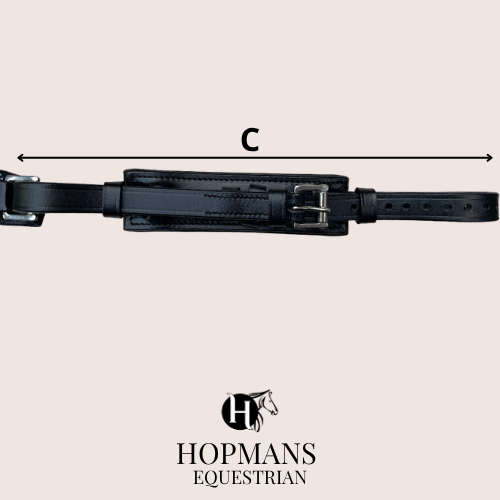 Neusriem Rocktrim Navy Lak leer