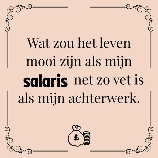 ''Wat zou het leven mooi zijn..''