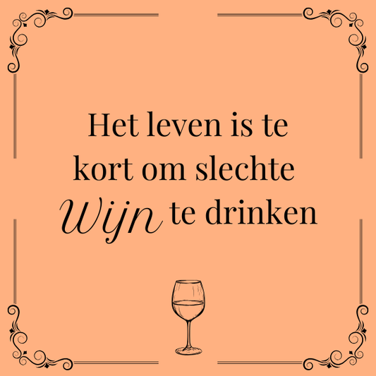 ''Het leven is te kort..''