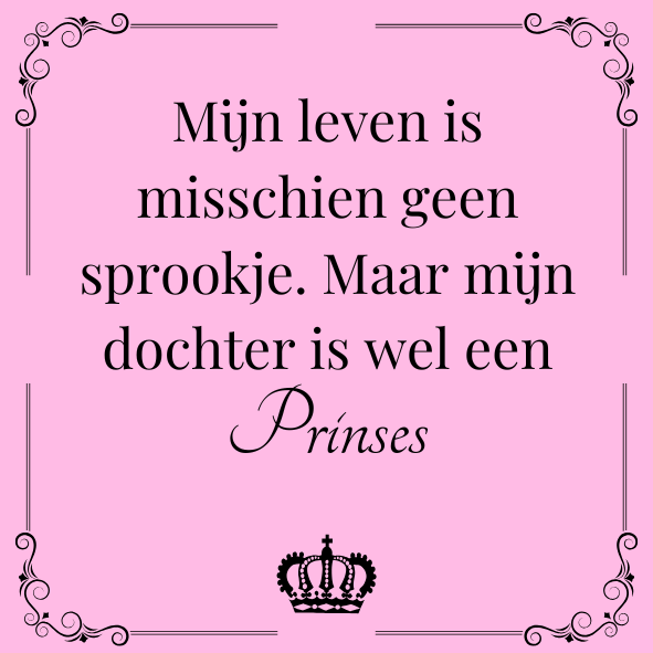 ''Mijn leven is misschien geen sprookje..''