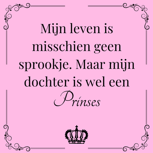 ''Mijn leven is misschien geen sprookje..''