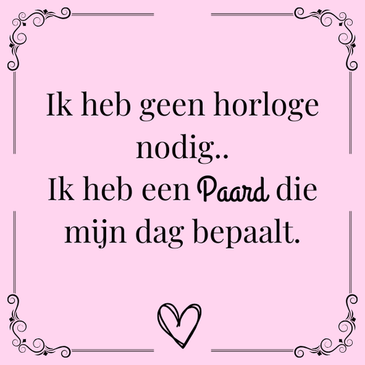 ''Ik heb geen horloge nodig..''