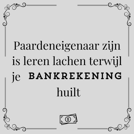 ''Paardeneigenaar zijn is..''