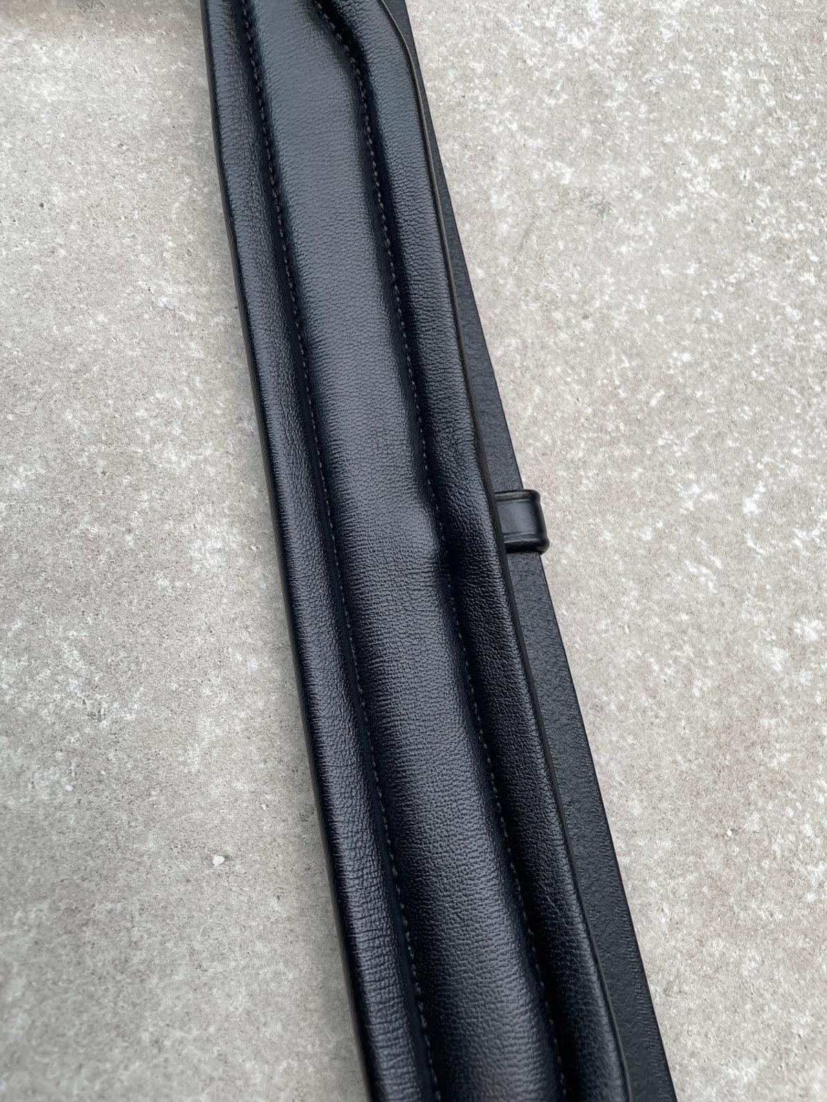 Neusriem Rocktrim Navy Lak leer