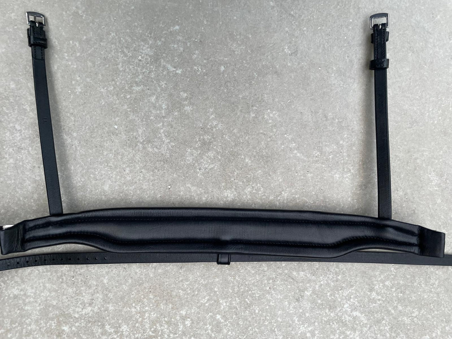 Neusriem Rocktrim Navy Lak leer