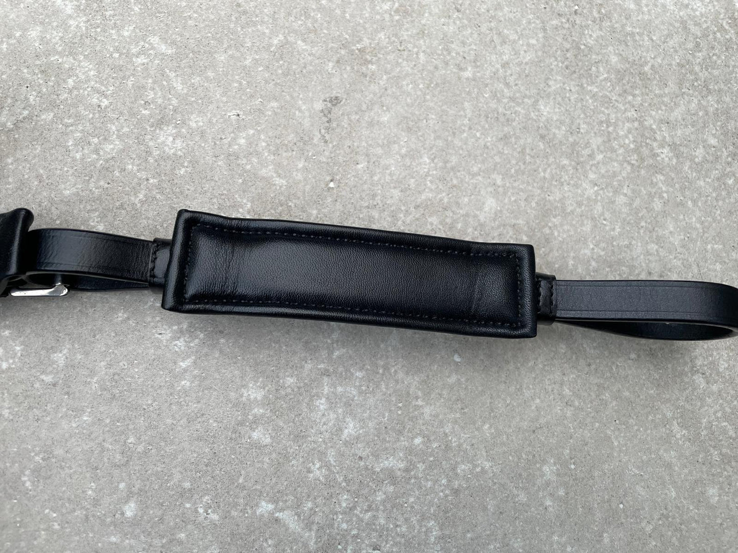 Neusriem Rocktrim Navy Lak leer