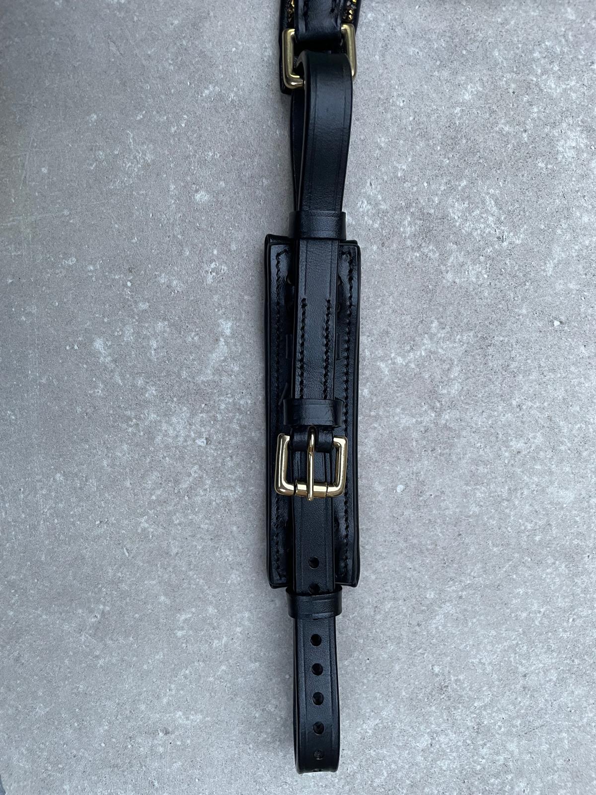 Neusriem Rocktrim Goud Mat leer