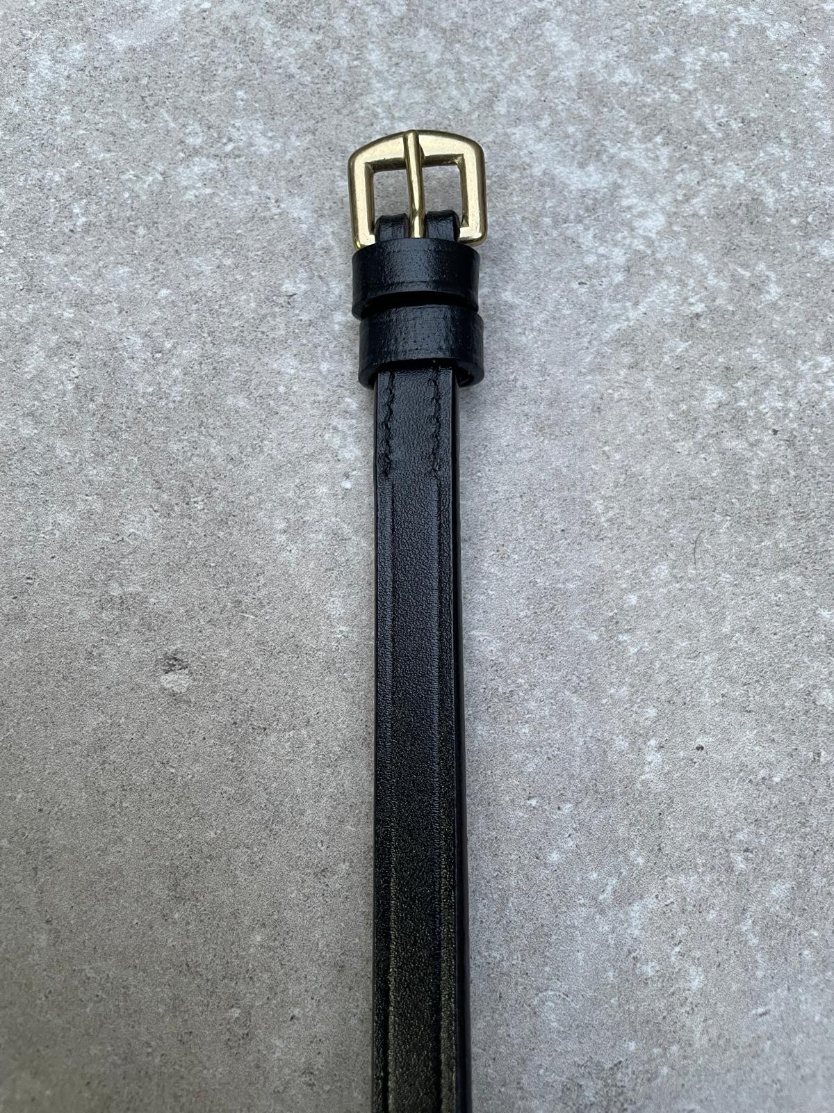 Neusriem Rocktrim Goud Mat leer