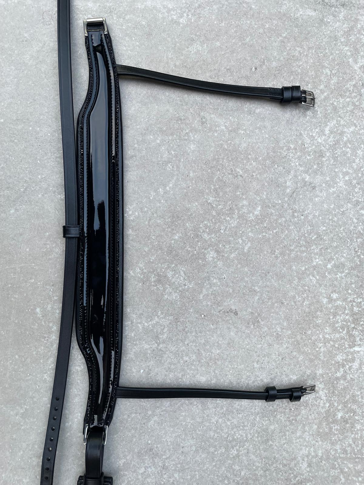 Neusriem Rocktrim Zwart Lak leer