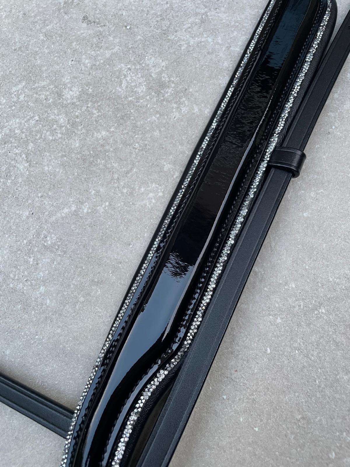 Neusriem Rocktrim Silver Lak leer