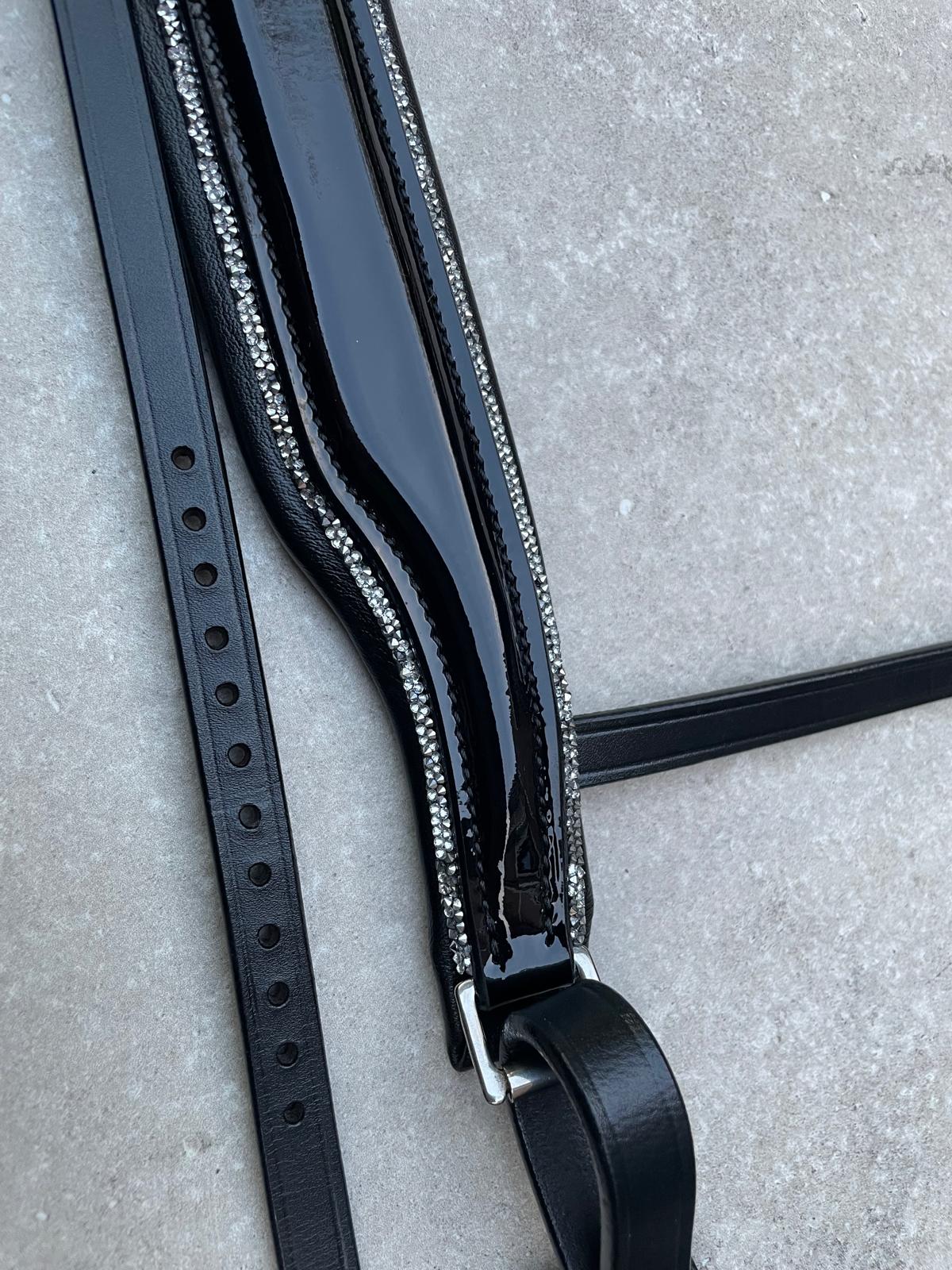 Neusriem Rocktrim Silver Lak leer