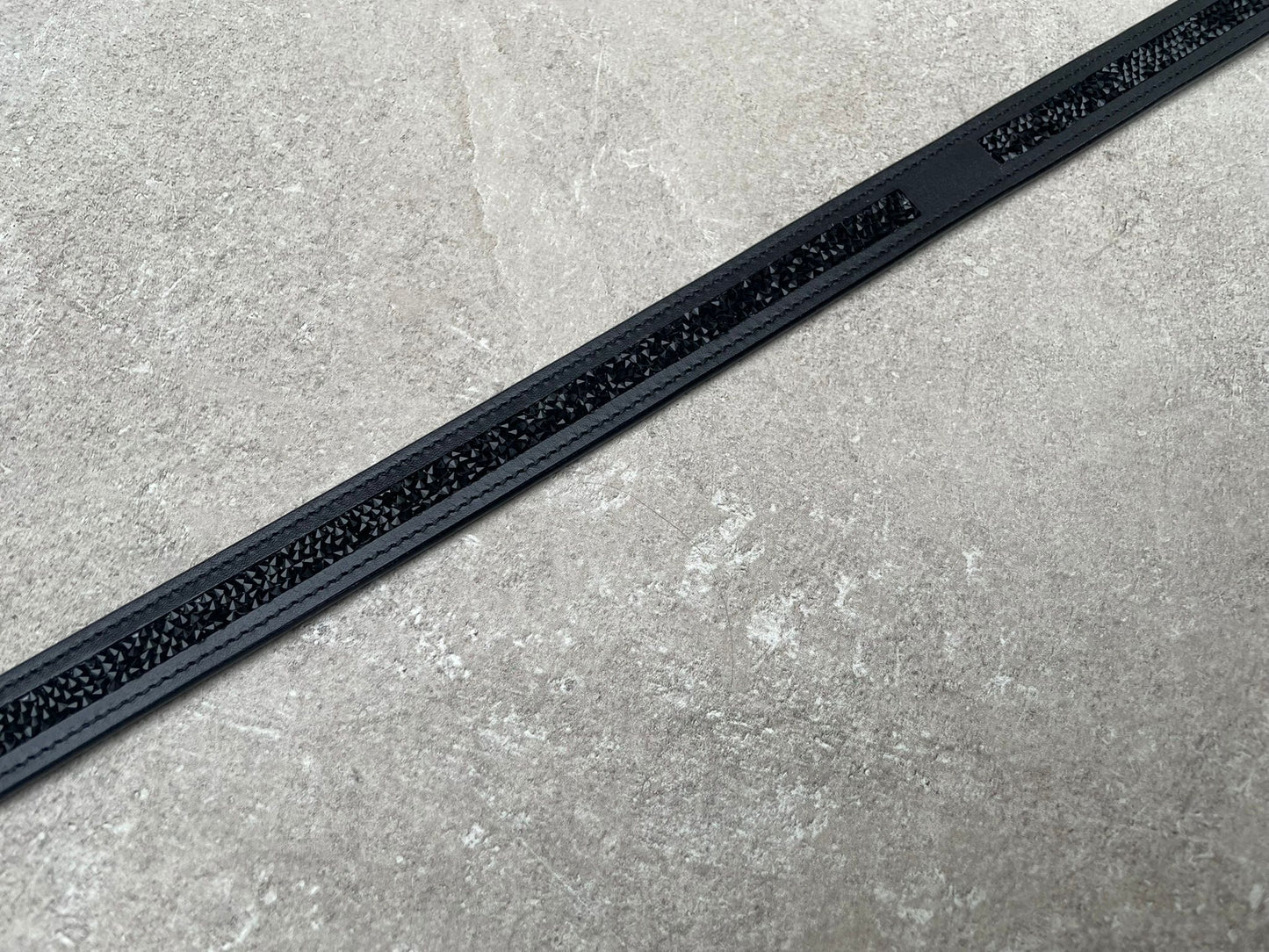 Leren broekriem Rocktrim Zwart