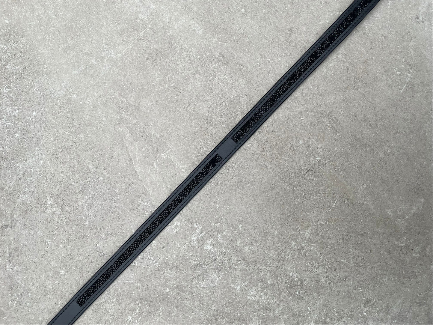 Leren broekriem Rocktrim Zwart