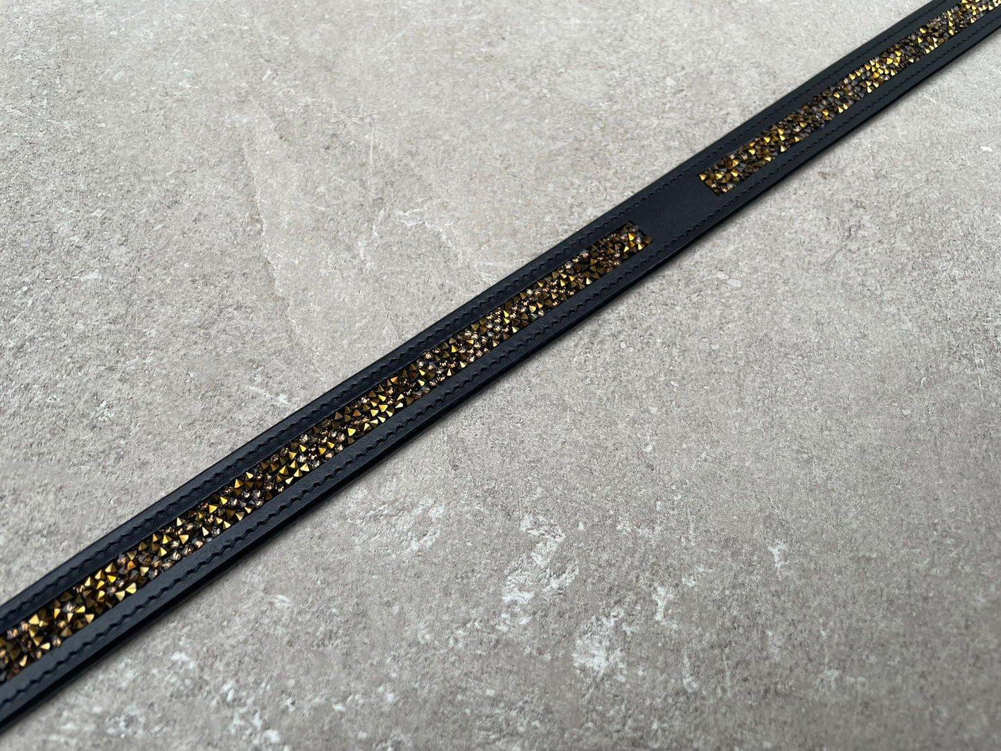 Leren broekriem Rocktrim Goud