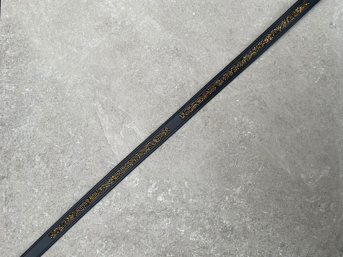 Leren broekriem Rocktrim Goud