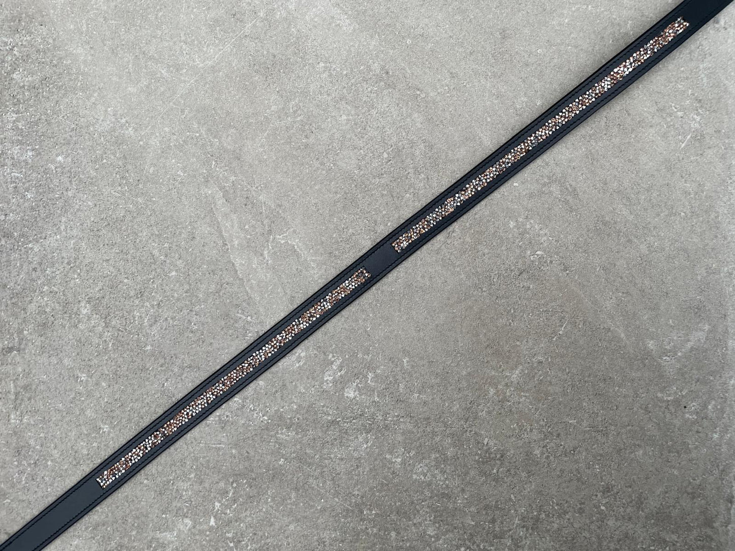 Leren broekriem Rocktrim Rosegoud