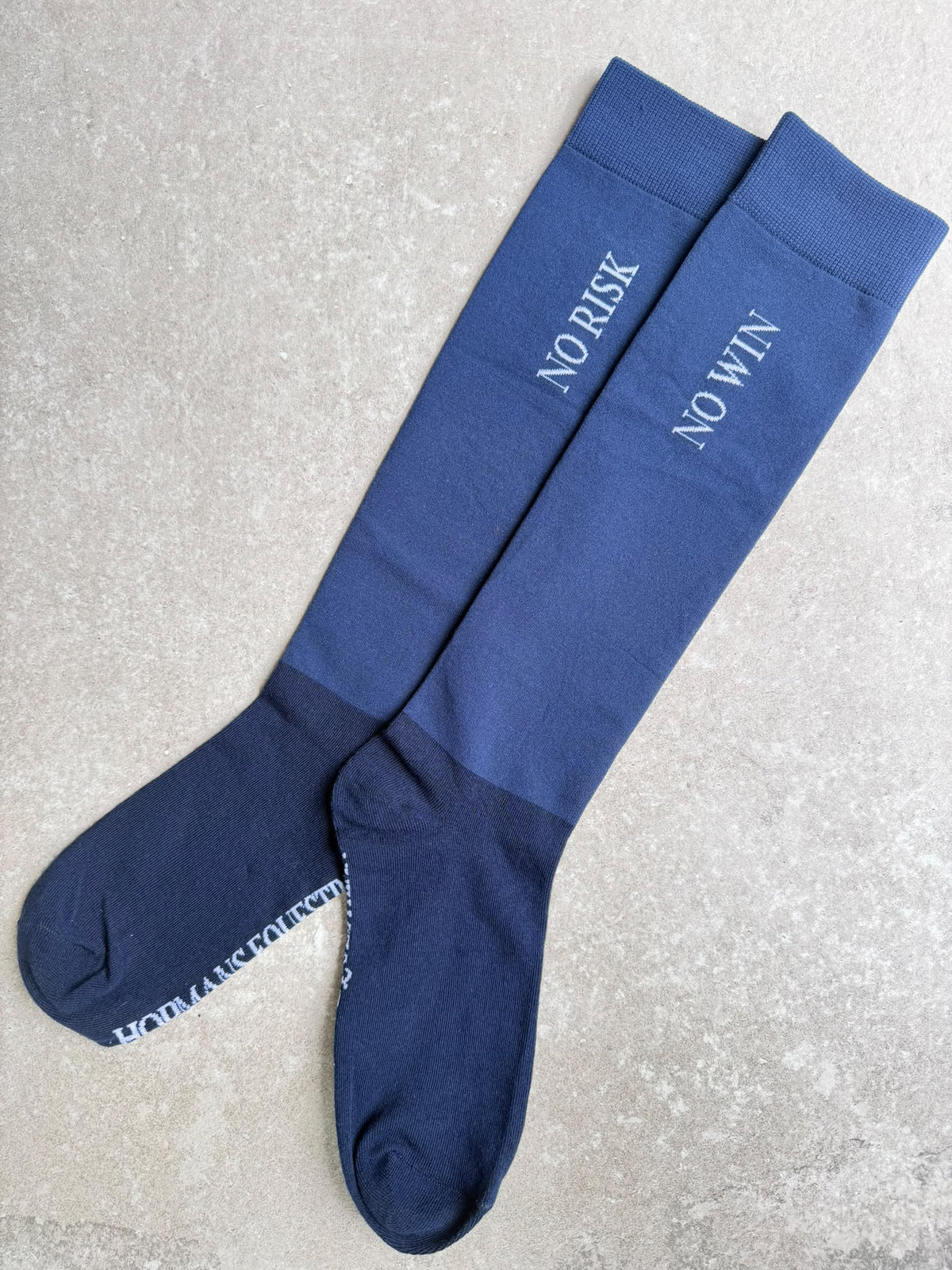 Sokken Blauw No Risk -No Win