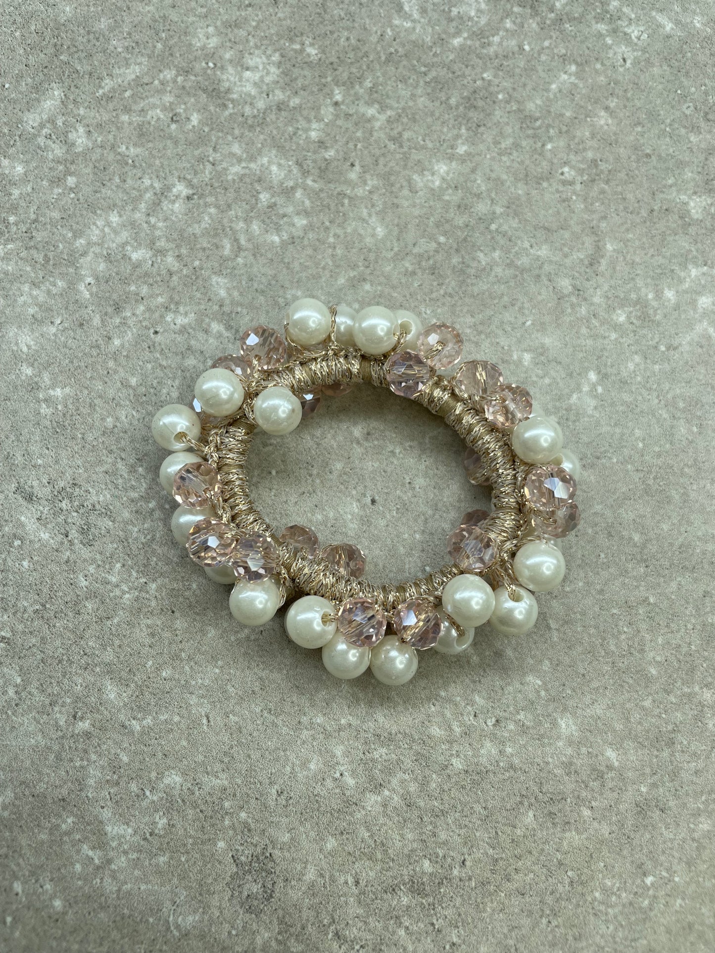Knotband Shine Roze