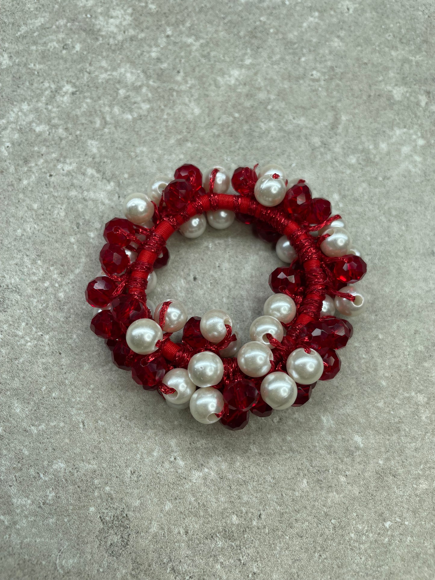 Knotband Shine Rood