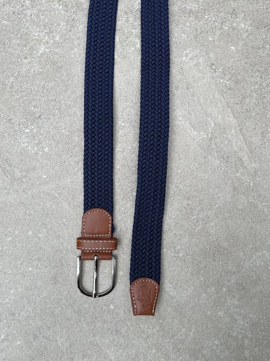 Elastische broekriem donkerblauw