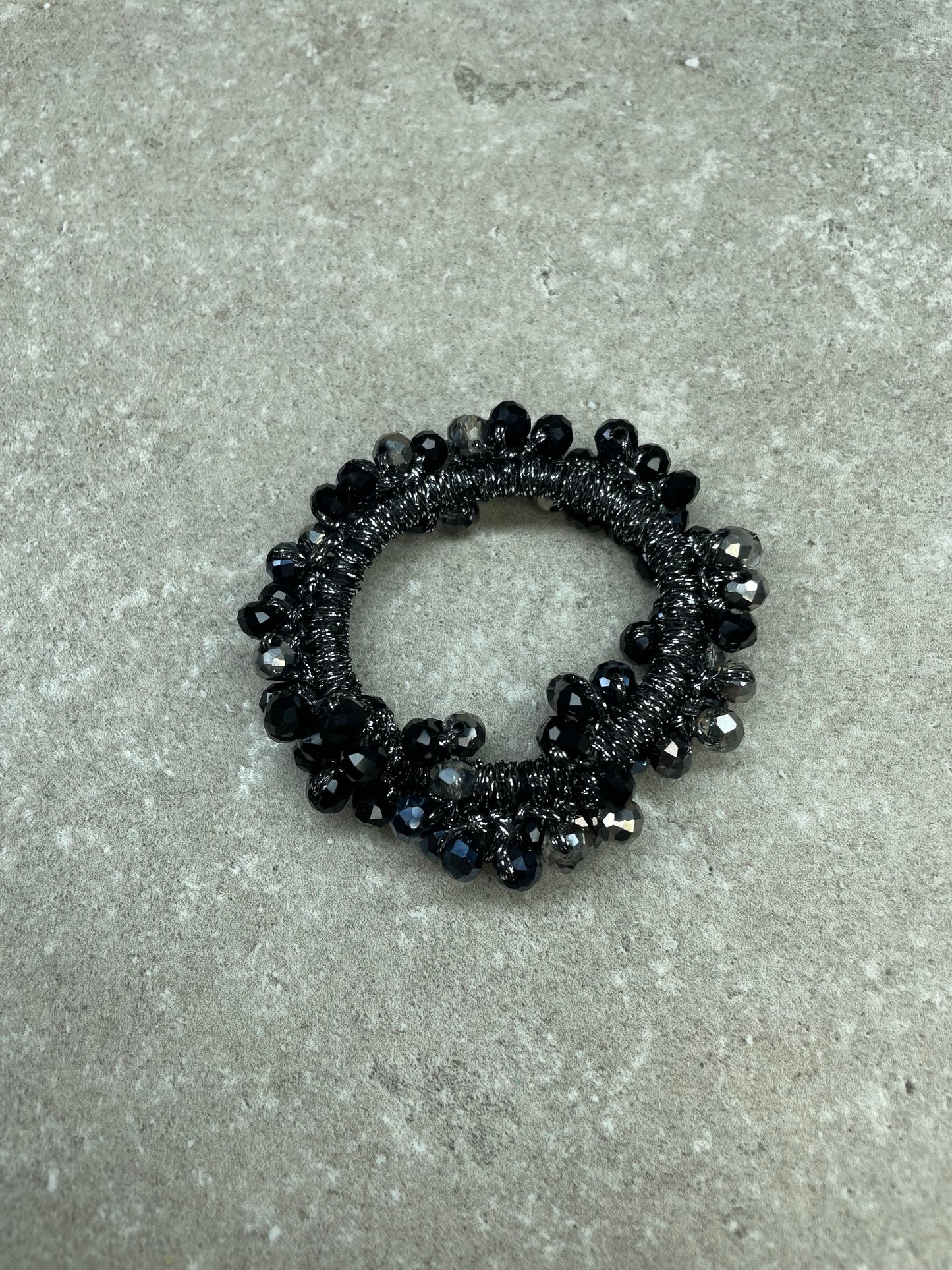 Knotband Glimmer Zwart