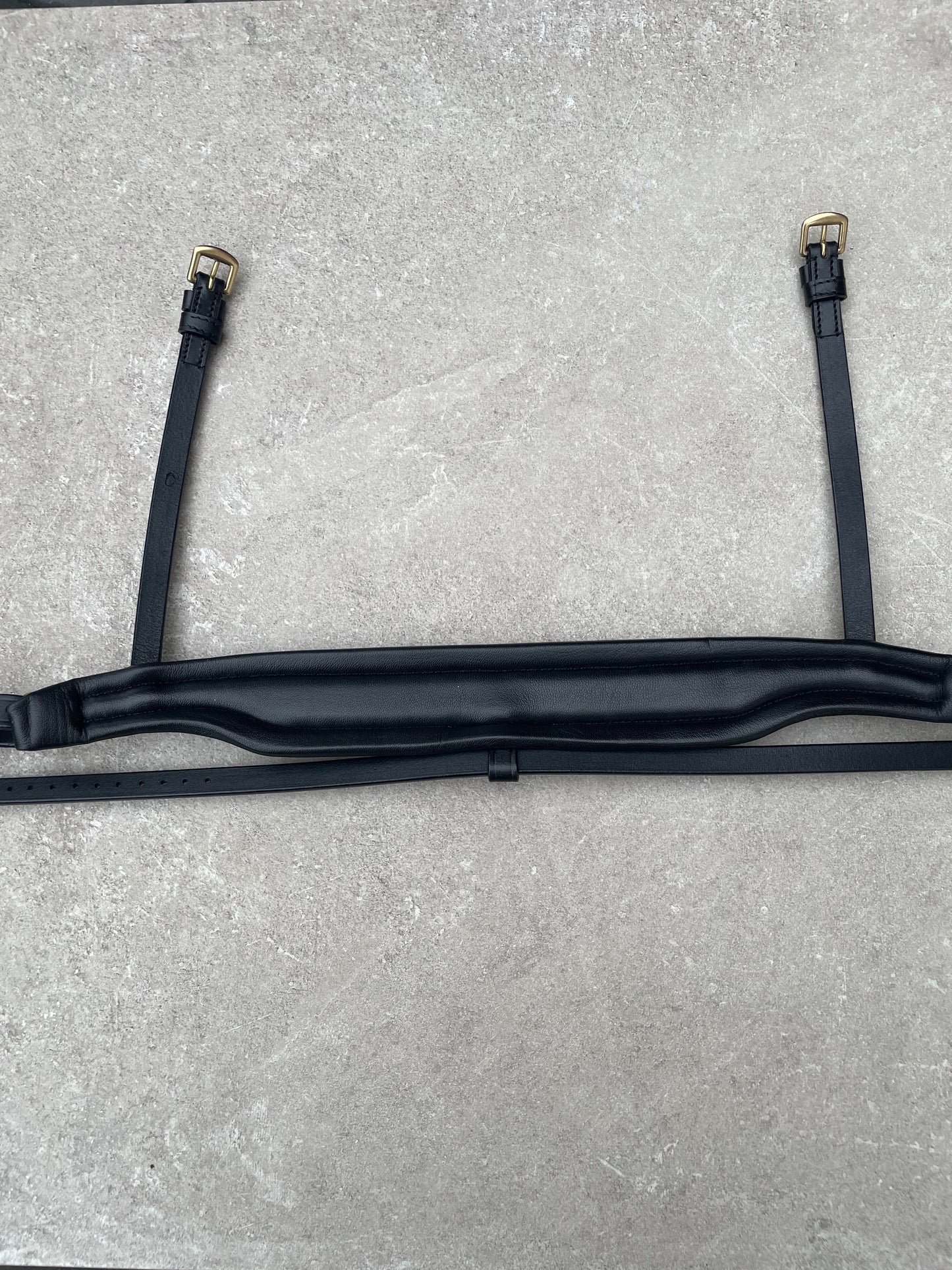 Neusriem Rocktrim Goud rocktrim, Bronze Lak leer