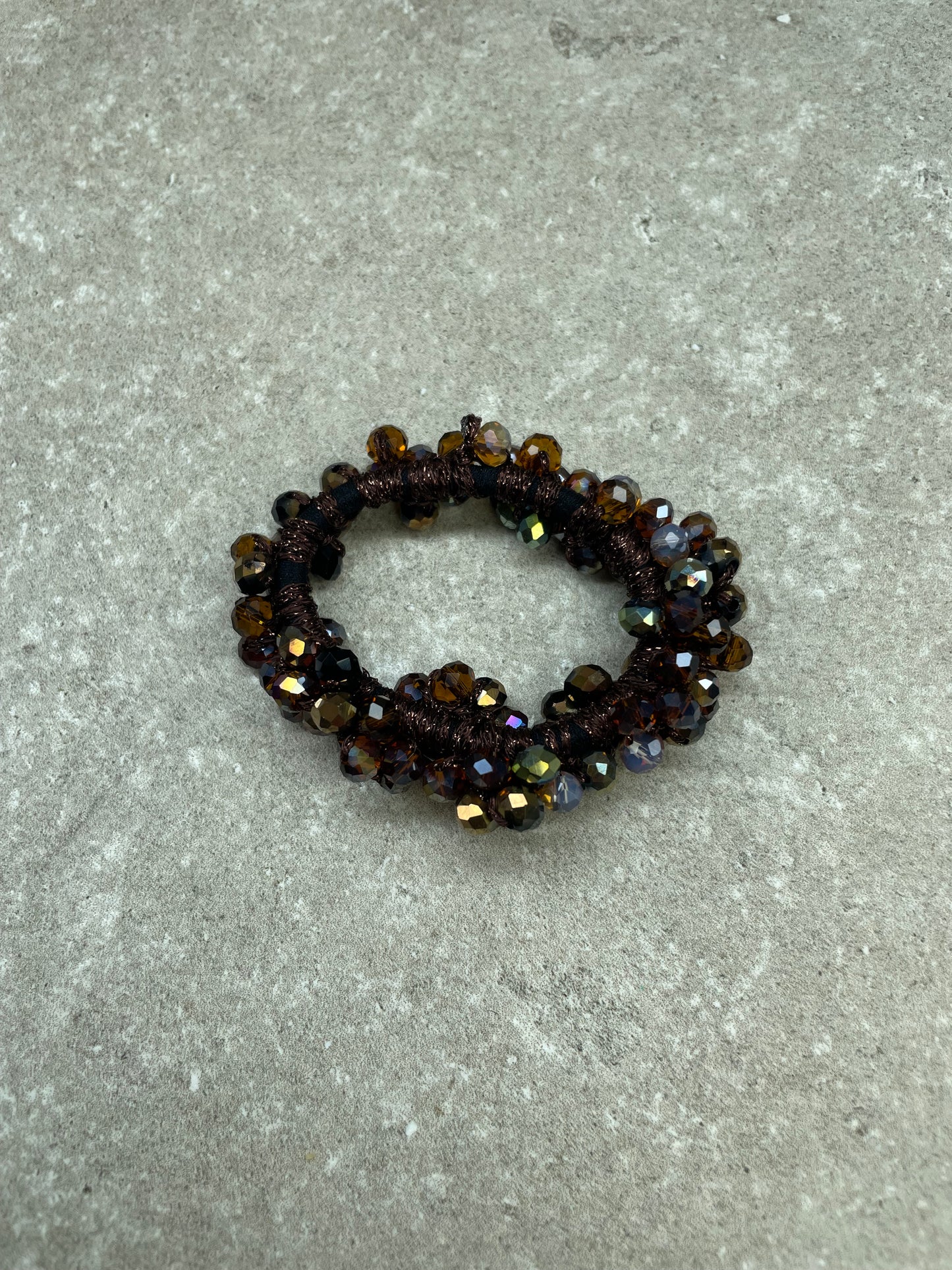 Knotband Glimmer Bruin