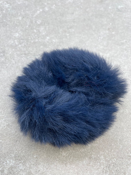 Knotband Fluffy Donkerblauw