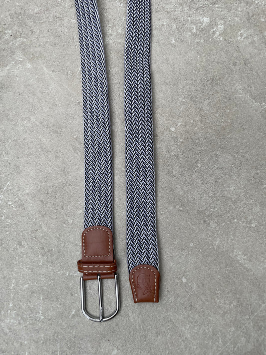 Elastische broekriem wit/zwart