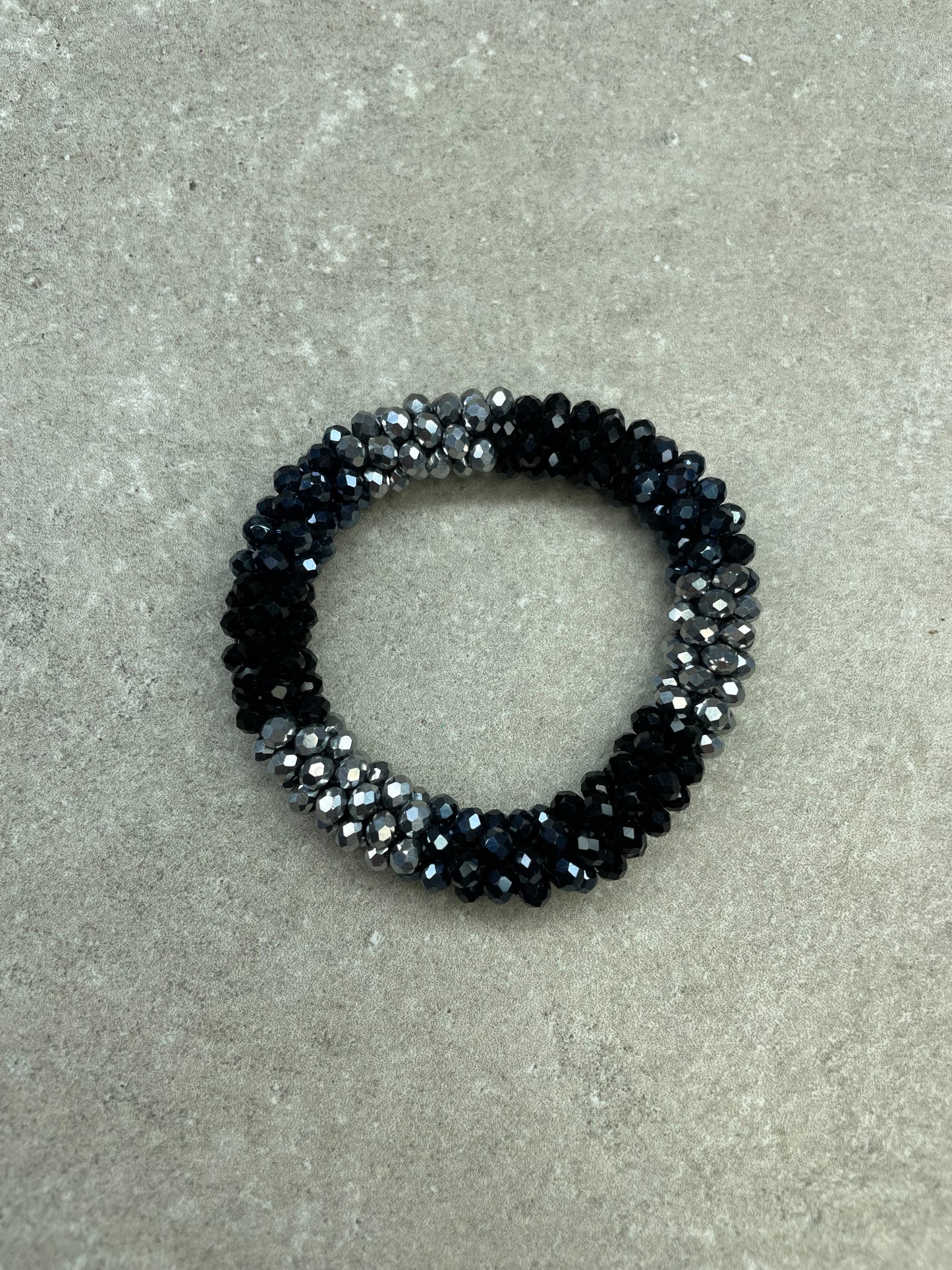 Knotband Classic 3 color Zwart, Navy, Zilver